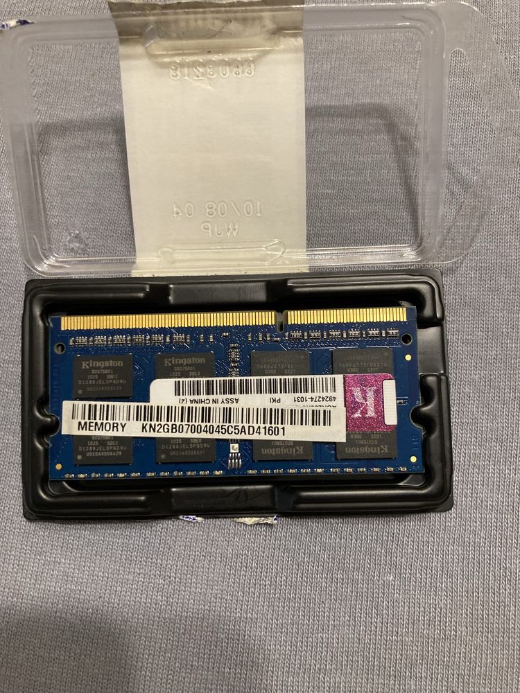 Pamięć do laptopa Ram DDR3 kingston KVR 16S11/4