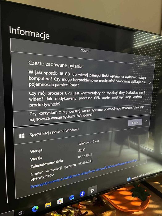 Komputer stacjonarny 2024r / 16GB Ram / Intel(R) Core(TM) i7-2600