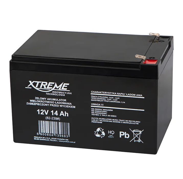Akumulator żelowy 12V 14Ah do autka dla dzieci samochodziku quada