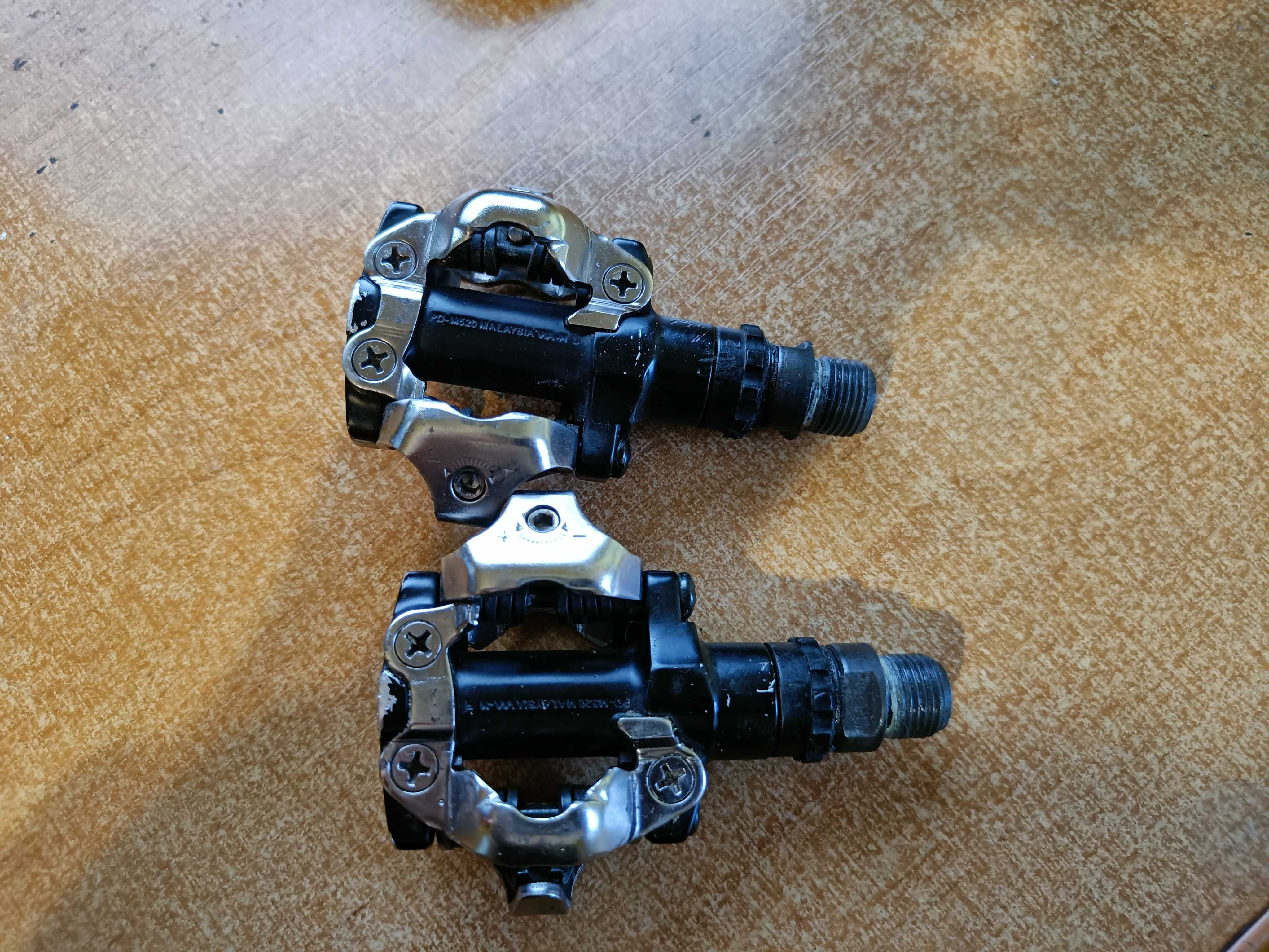 Pedały Spd Shimano SPD PD-M520  komplet z Blokami