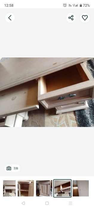 Biurko drewniane w stylu retro Vintage