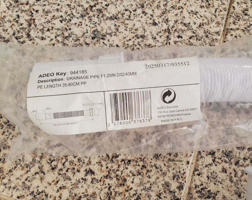 Tubos PVC Branco para Canalização