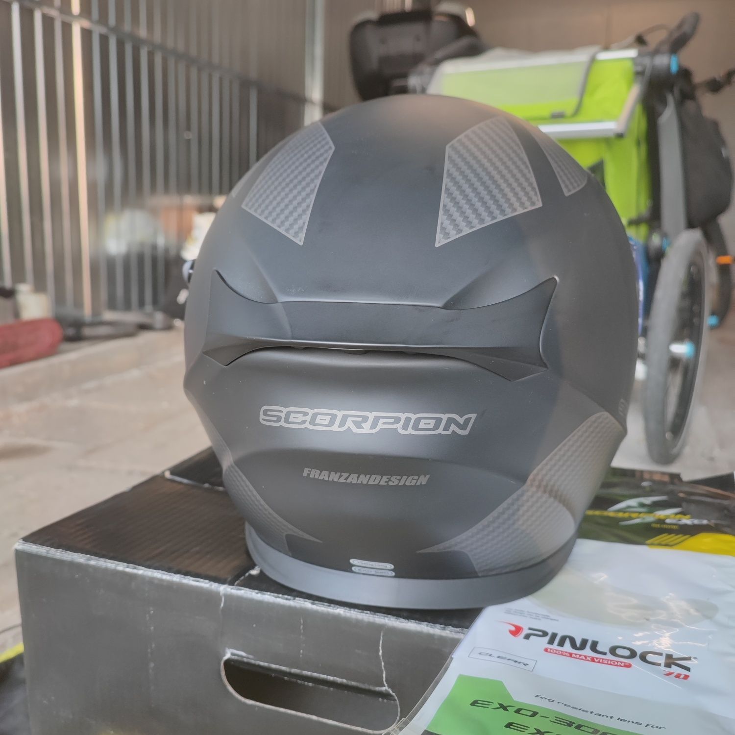Kask motocyklowy skuter  szczękowy Scorpion EXO-920 M , pinlock