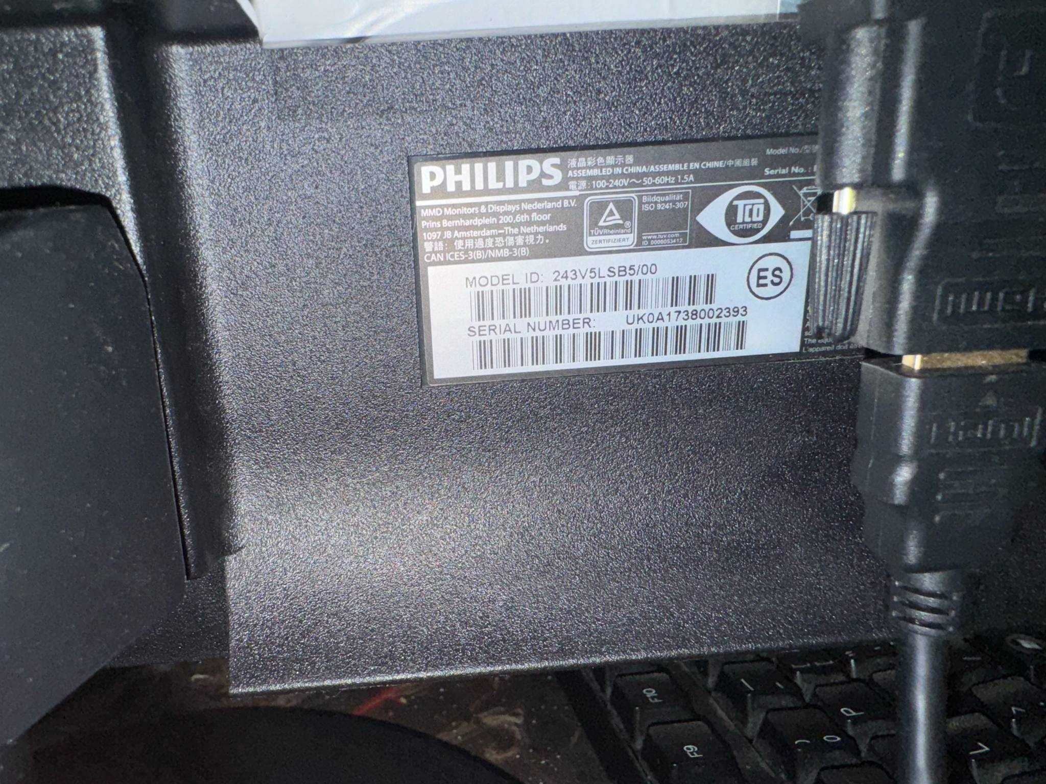 Monitor PHILIPS 243V5lSB5/00 60hz 25cale