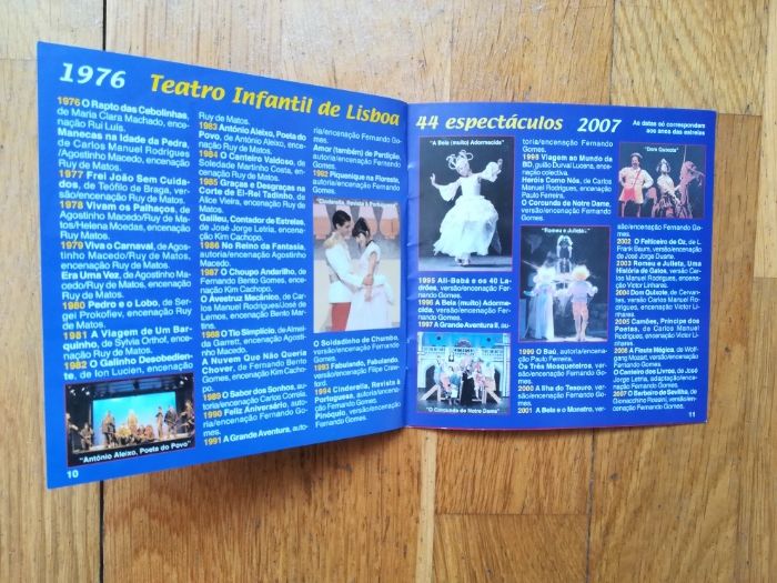 Folheto do Teatro "O Barbeiro de Sevilha" (TIL 2007) (Assinado)