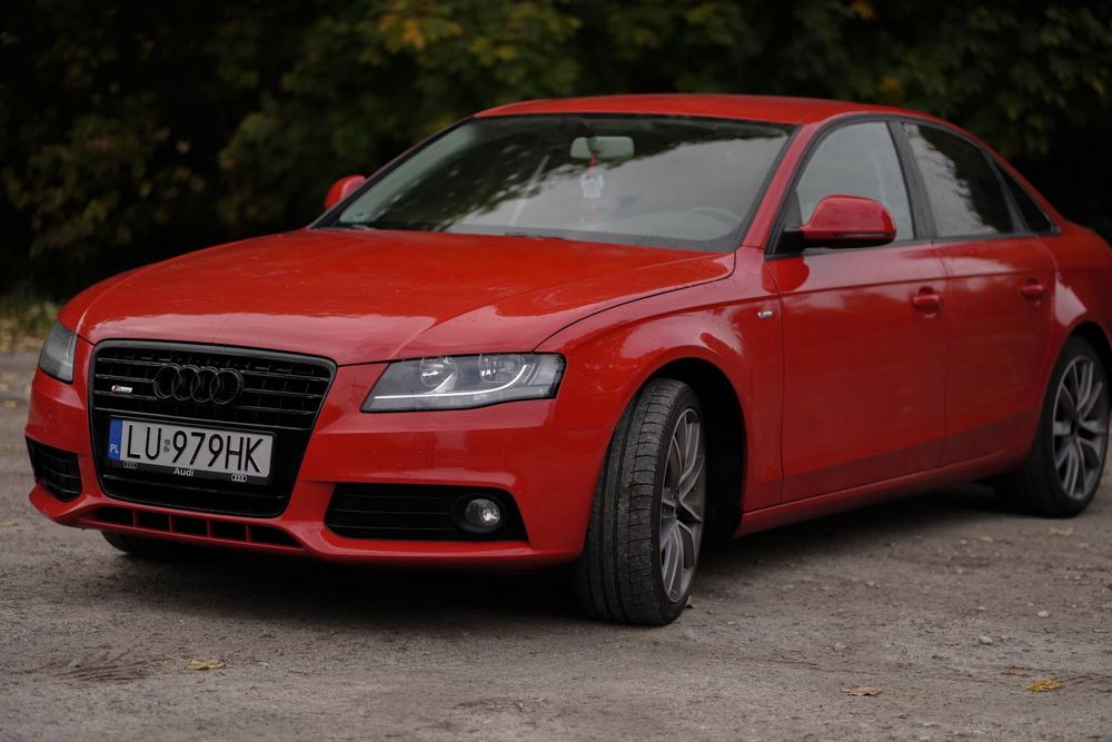 Audi A4 Sprzedam Audi a4 b8 2008 sedan czerwona