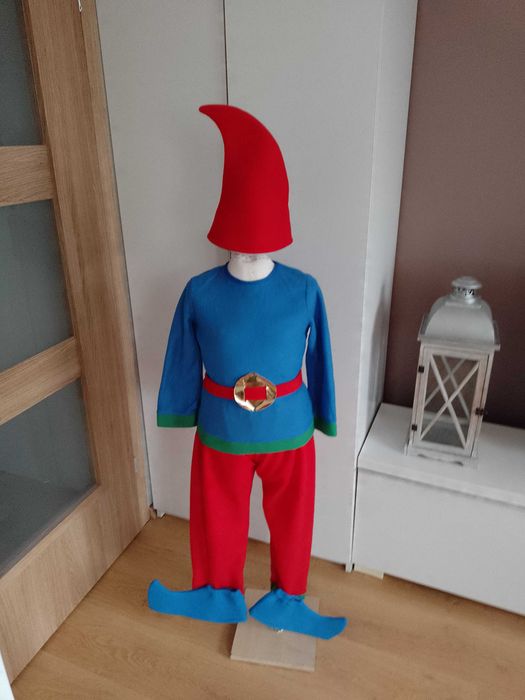 NOWY strój karnawałowy KRASNAL SKRZAT KRASNOLUDEK kostium 104/110 (39)