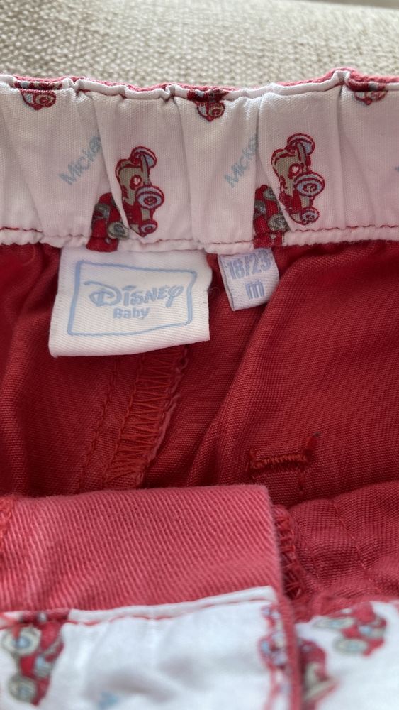 Calças Disney vermelhos, menino, 18-23 meses