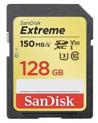 Sandisk 128 gb extreme plus SDXC uhs-I card 1