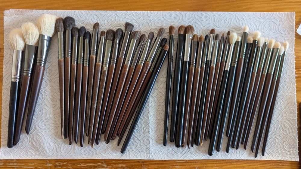 Zestaw komplet pędzli do makijażu pędzle do makijażu