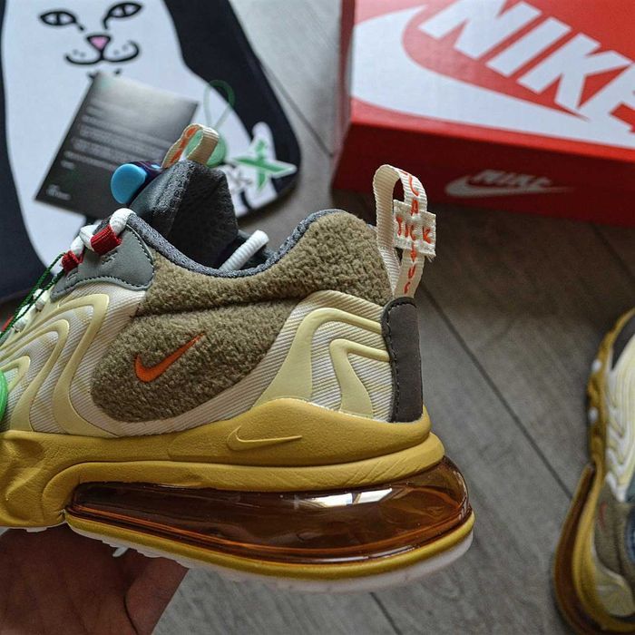 !SALE! Nike Air Max 270 React X Travis Scott Beige 40 41 42 43 44 45