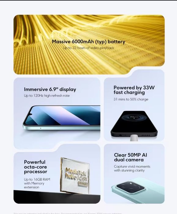 Смартфон  Poco C85  6/128Gb