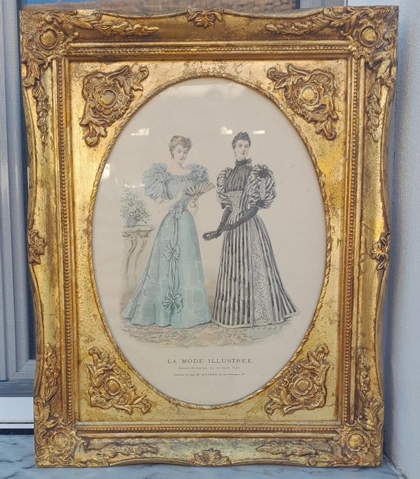 Quadro com estampa francesa vintage