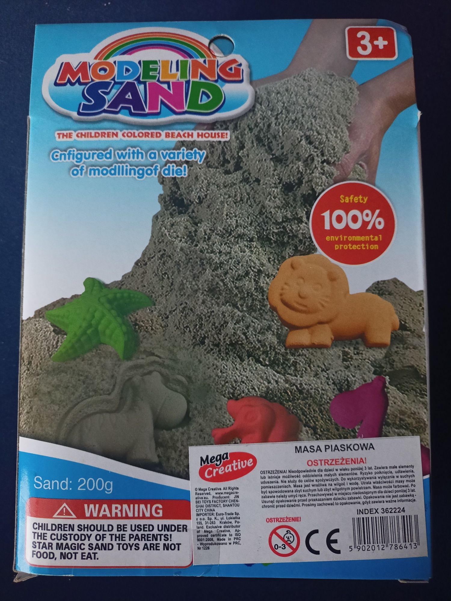 Nowy piasek plus foremki - modeling sand