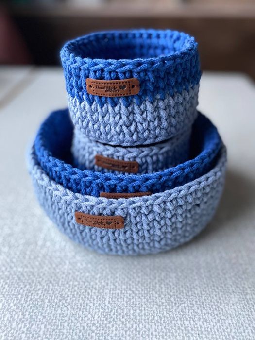 В'язані бавовняні кошики