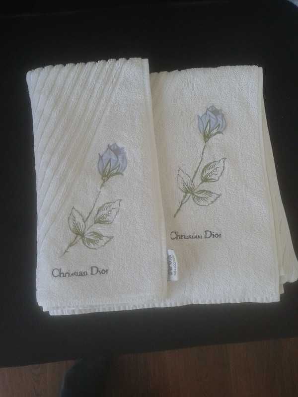 Ręczniki Christian Dior seria Linge De Maison Vintage unikat