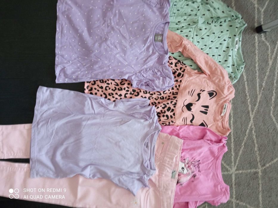 Paka ubrań dla dziewczynki rozmiar 110