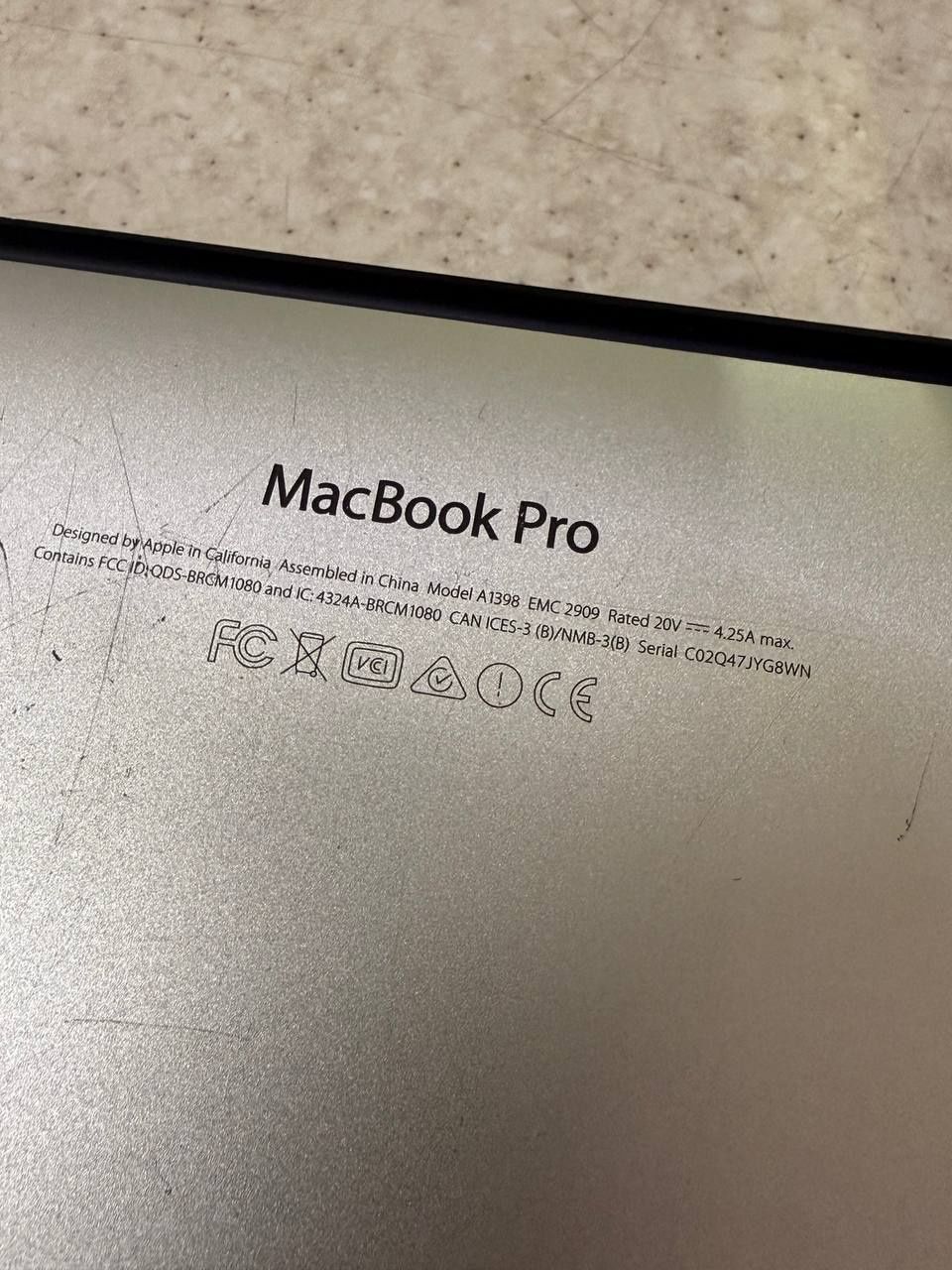 Apple MacBook Pro 15" Retina (A1398) — мощь и стиль в одном корпусе!