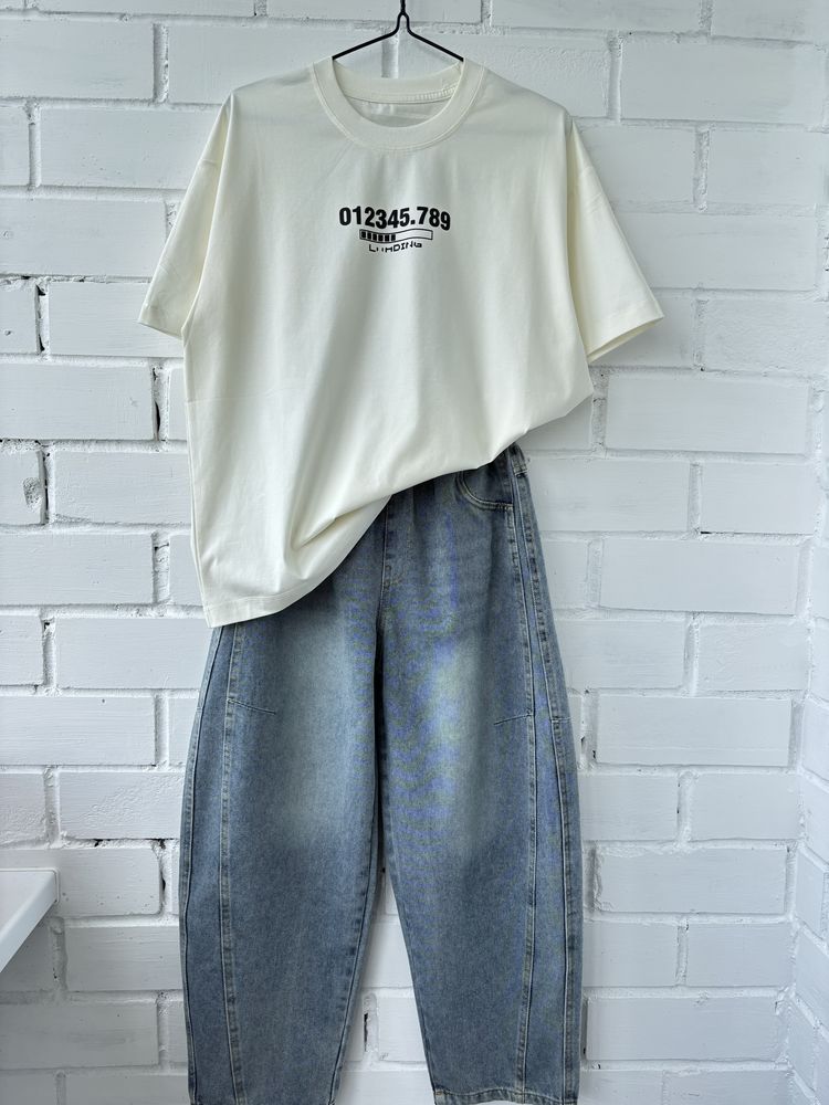 Модні підліткові широкі джинси багі baggy р 146 -160 джинсы багги