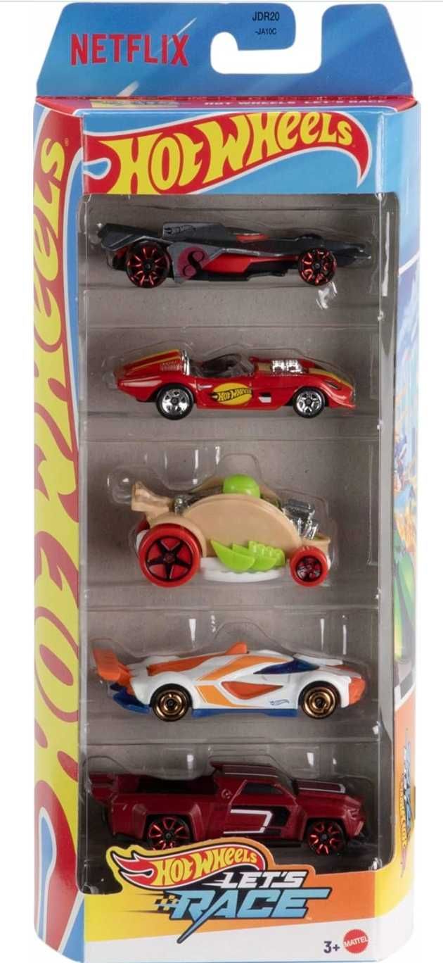 HOT WHEELS Pięciopak 5-PAK Let`s race JBJ79 samochodziki prezent