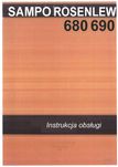 SAMPO ROSENLEW SR 680 690 Instrukcja obsługi  lub 580