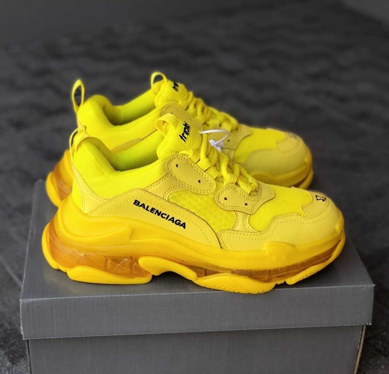 Buty Balenciaga Triple S Clear Sole Yellow 36-42r