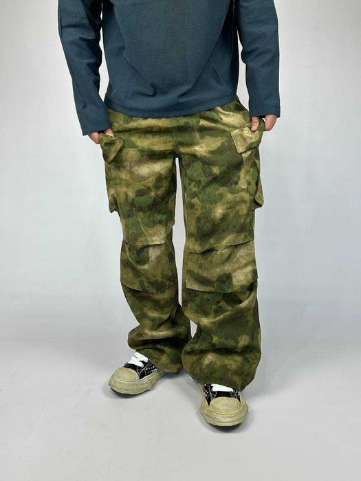 Камо штани широкі джинси камуфляж хакі хаки джинсы штаны зеленые S M L