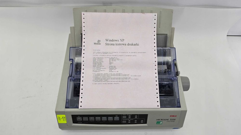 Drukarka Igłowa OKI MicroLine 3320 USB A4 9Pin druk samokopiujący #11