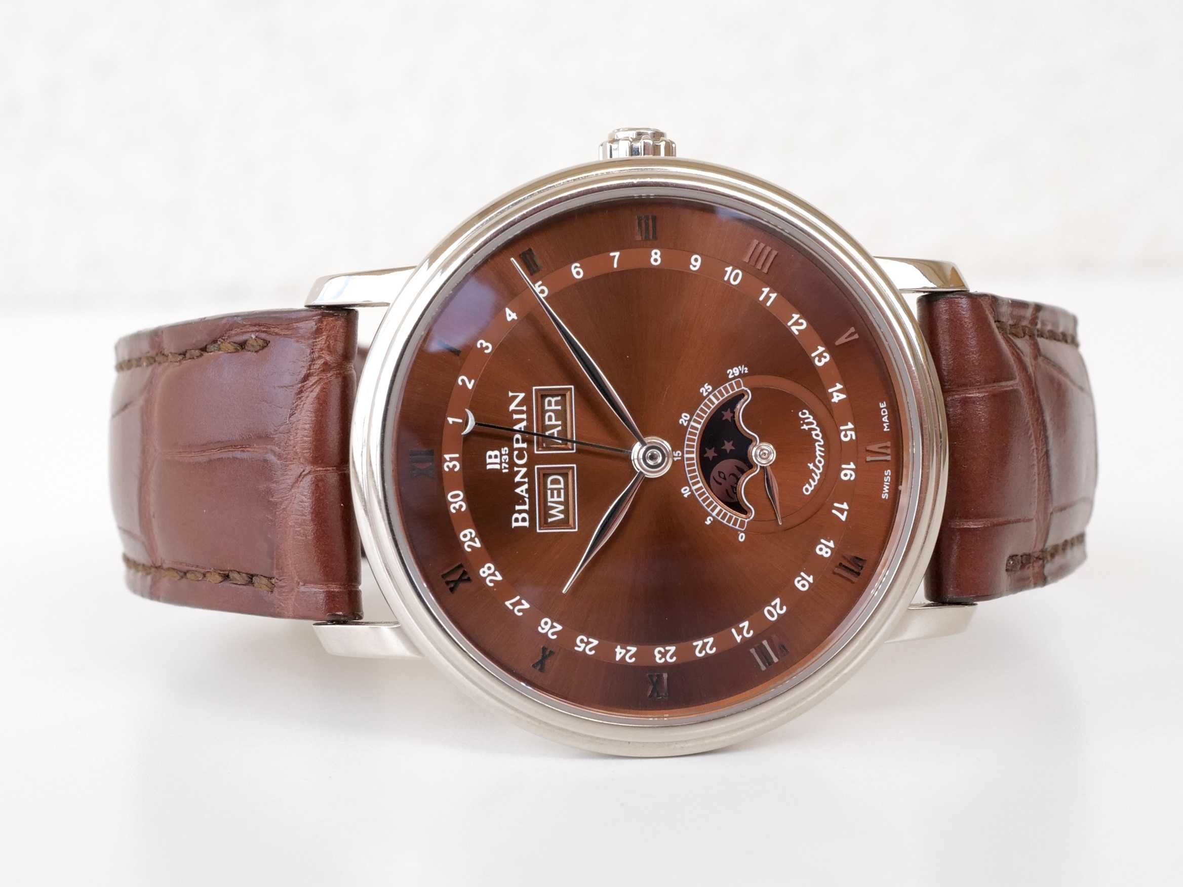 Blancpain Villeret Quantième Complete Calendar Moon Phase18KWhiteGold