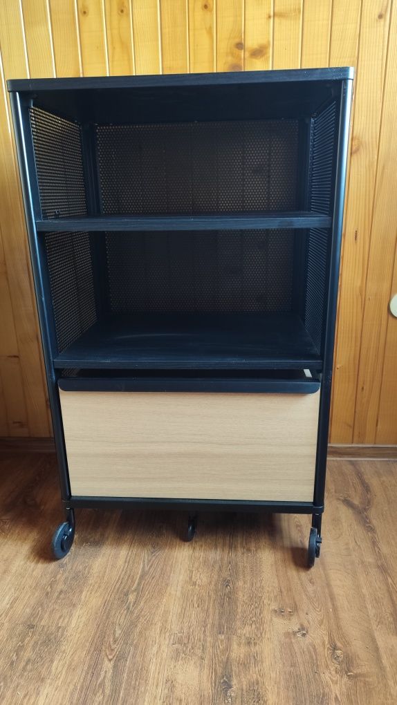 IKEA BEKANT Szafka siatka/czarny 61x101 cm