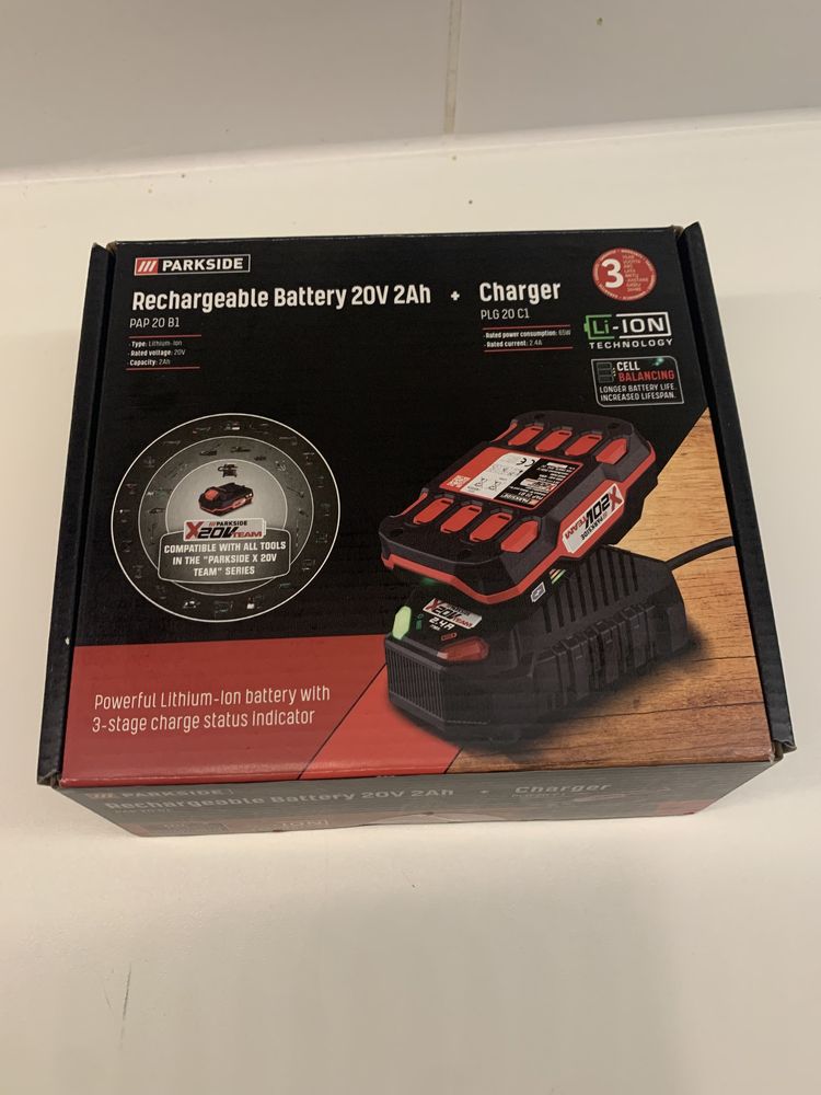 Akumulator 20v PLus ładowarka parkside