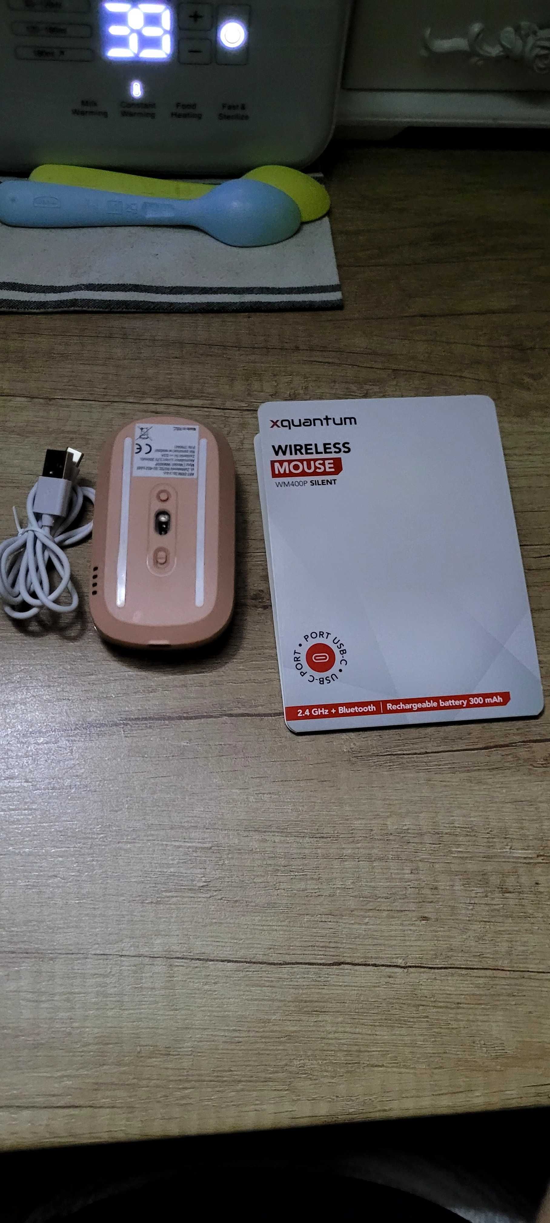 Mysz XQUANTUM WM400P Brzoskwiniowy
