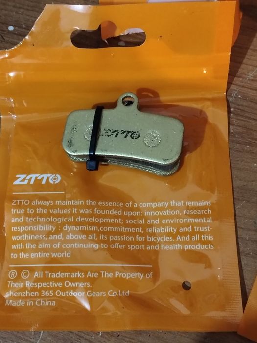 pastilhas de travão de bicicleta tenho 4 sacos