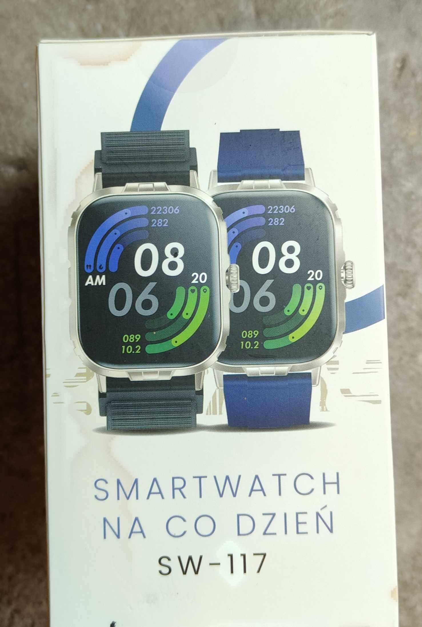 Smartwatch sw-117 nowy dwa paski