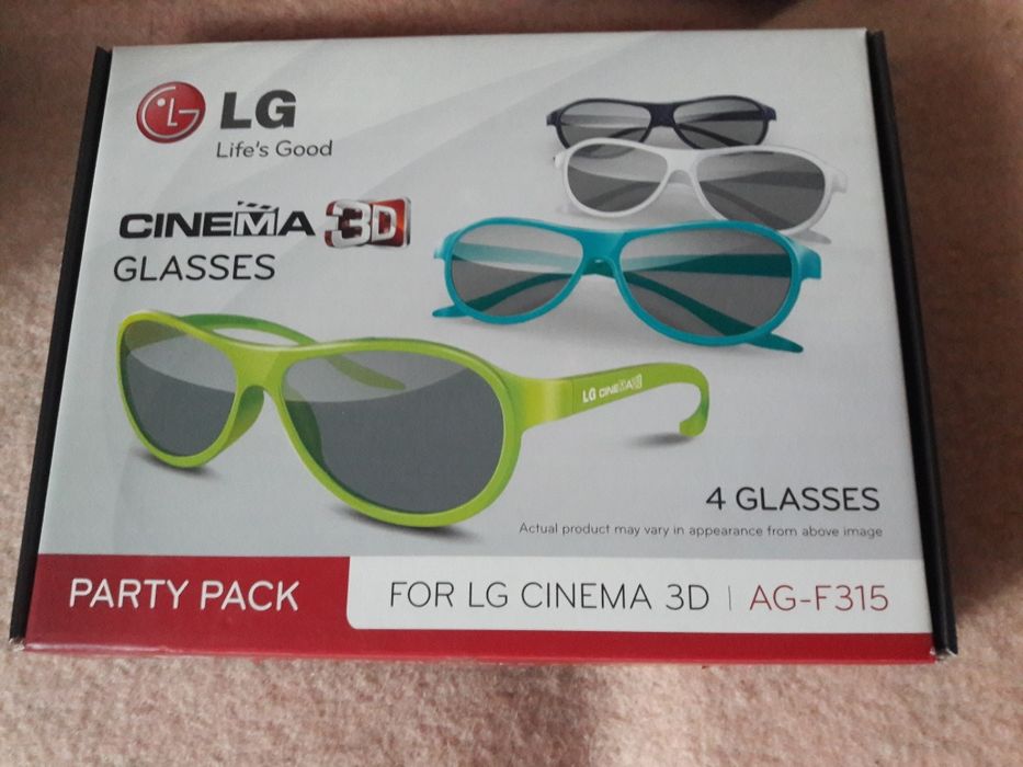 Okulary 3 D 4 szt