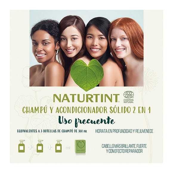 Naturtint Shampoo sólido de uso frequente 2 em 1