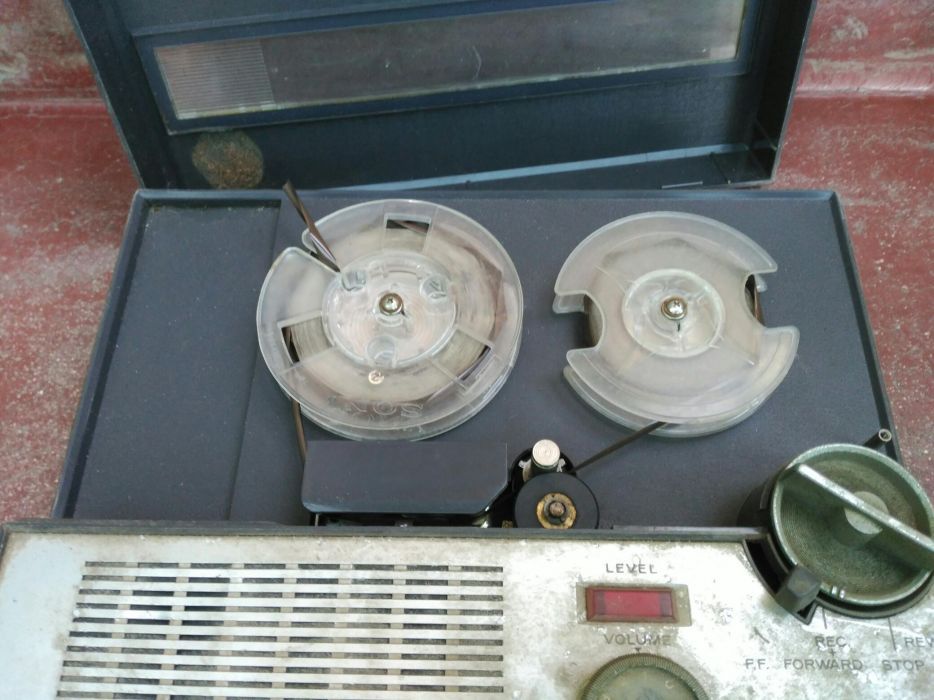 Gravador bobine audio hitachi japan Level Matic Vintage