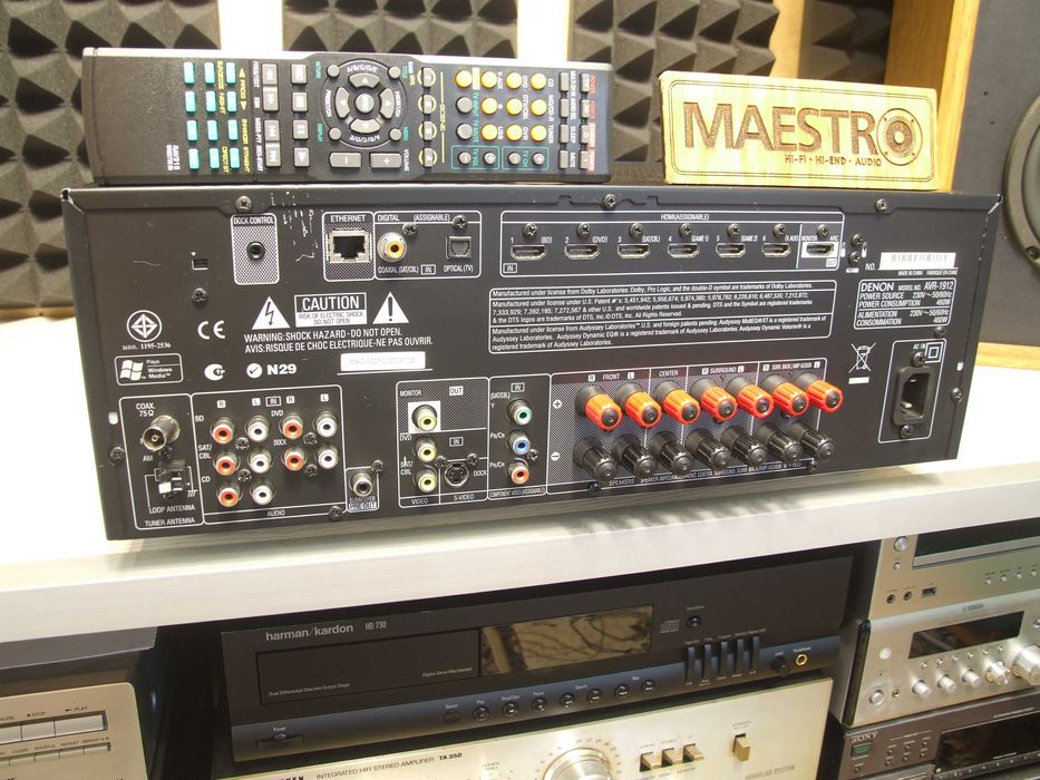 AV ресівер 7.1 Denon AVR-1912. 7х90. Пульт. USB. AirPlay. HDMI ARC.