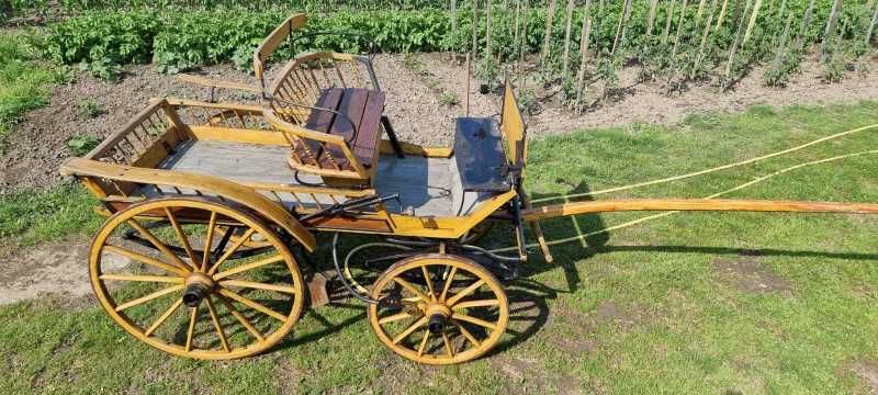 Bryczka konna  w drewnie