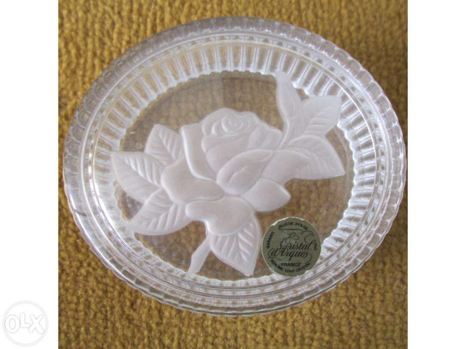 Par de caixas de cristal