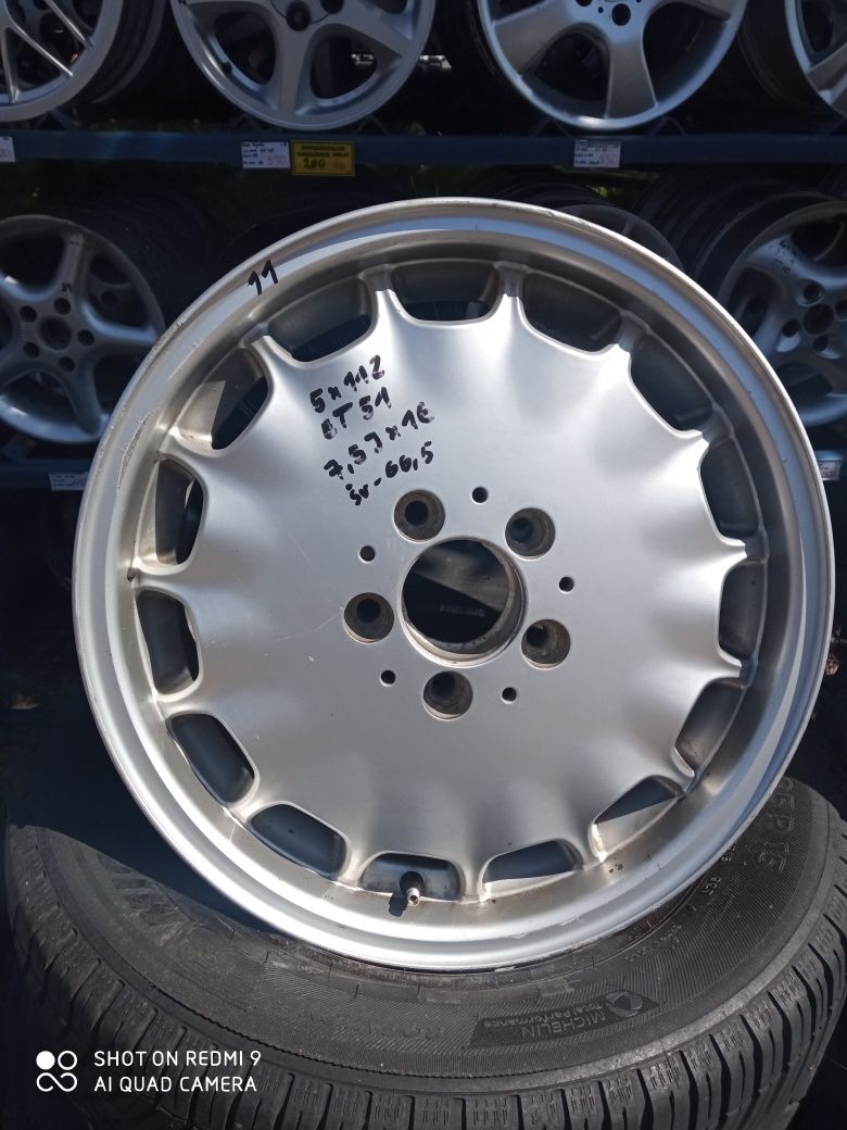 Felgi aluminiowe Mercedes 5x112 16 Cali