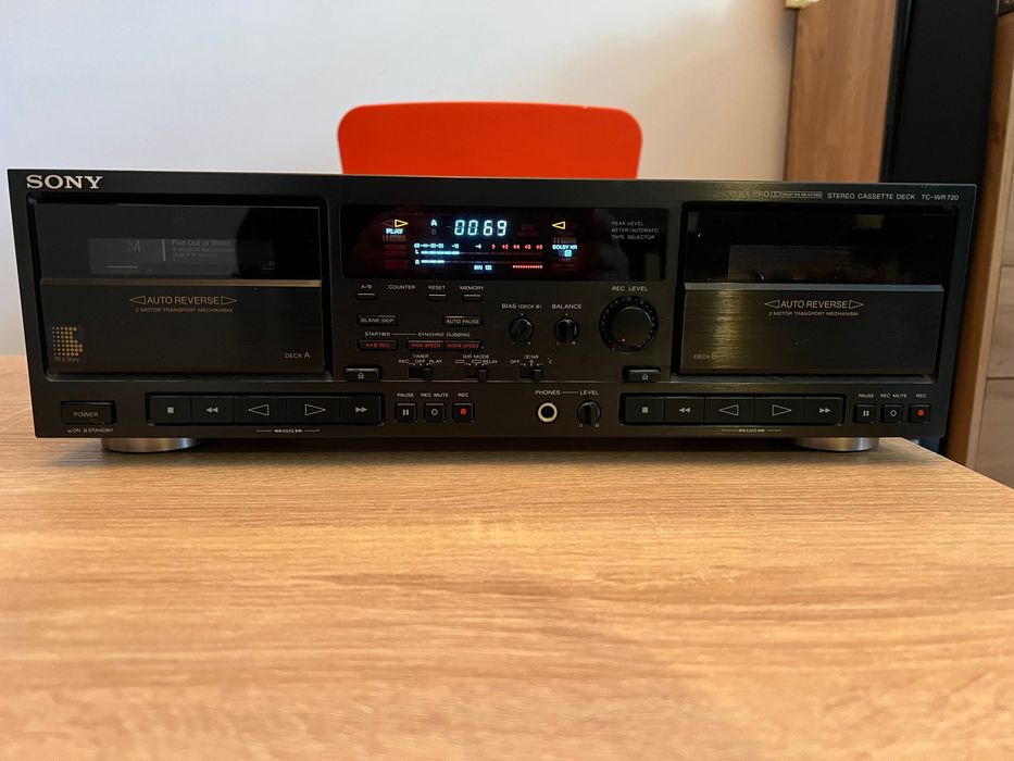 Magnetofon Sony dwu kasetowy