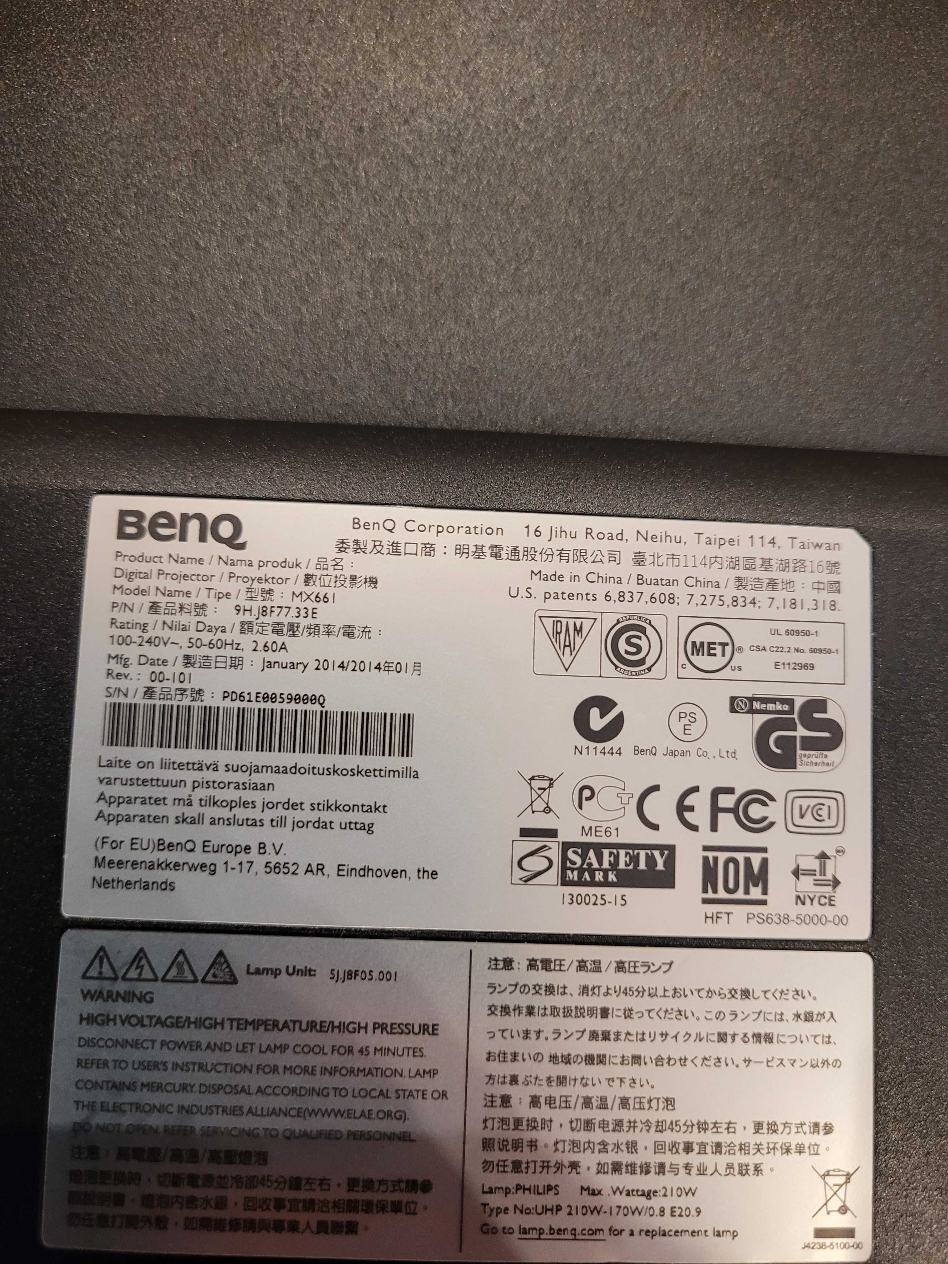 Projektor DLP BenQ MX661