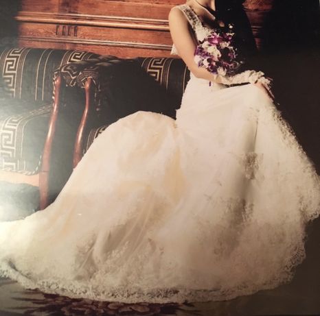 Сукня весільна платье для фотосесії айвори белое свадебное шлейф