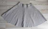 Szara dresowa rozkloszowana spódnica spódniczka 36 S