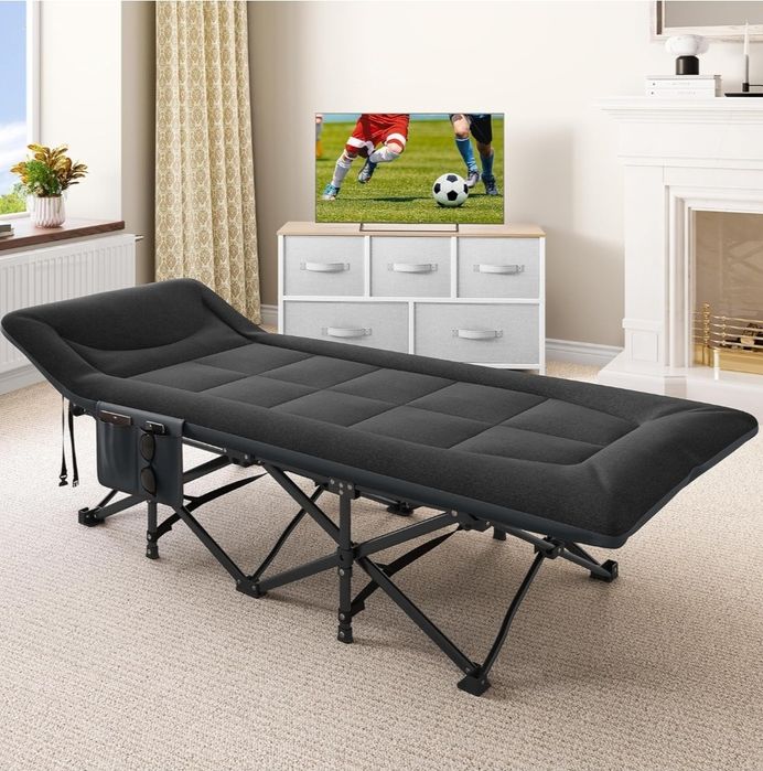 YITAHOME Łóżko polowe składane dla dorosłych, wytrzymałe łóżko kemping