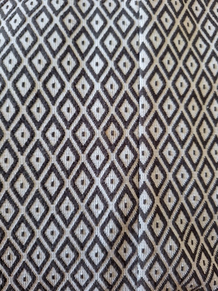 Sukienka Ewix M/L Szara czarne wzory geometryczne