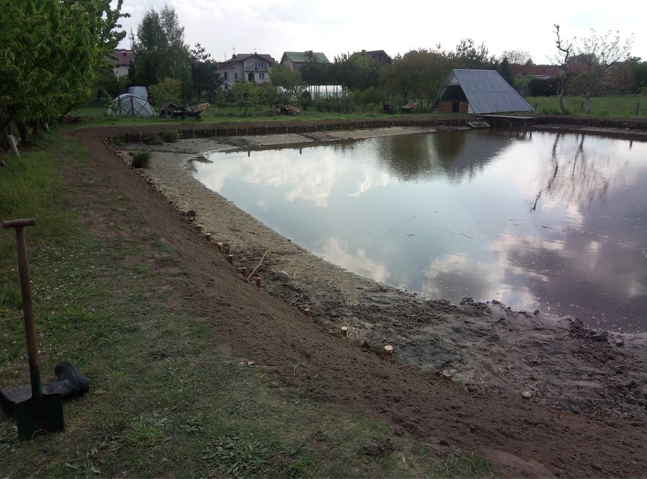 Faszynowanie stawów, umacnianie brzegu