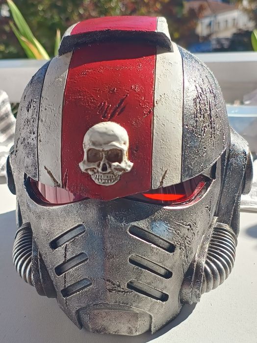 Capacete Ultramarine Warhammer tamanho real