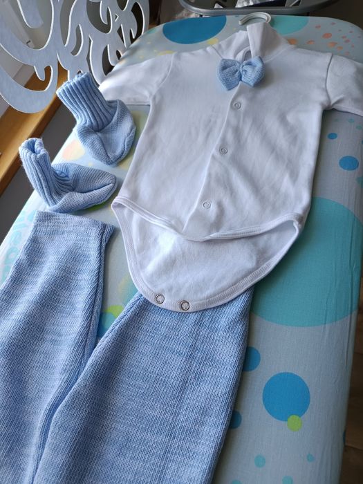 Elegancki komplecik na chrzest bądź inną okazję Zyzio&Zuzia 74